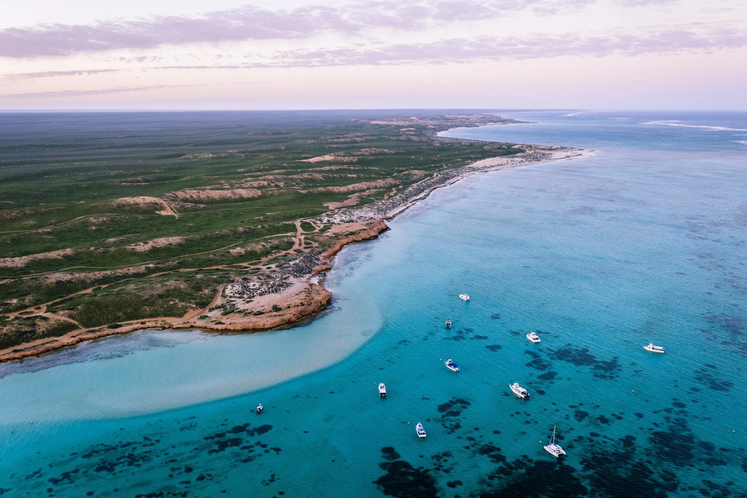 Aerial view of Coral Bay