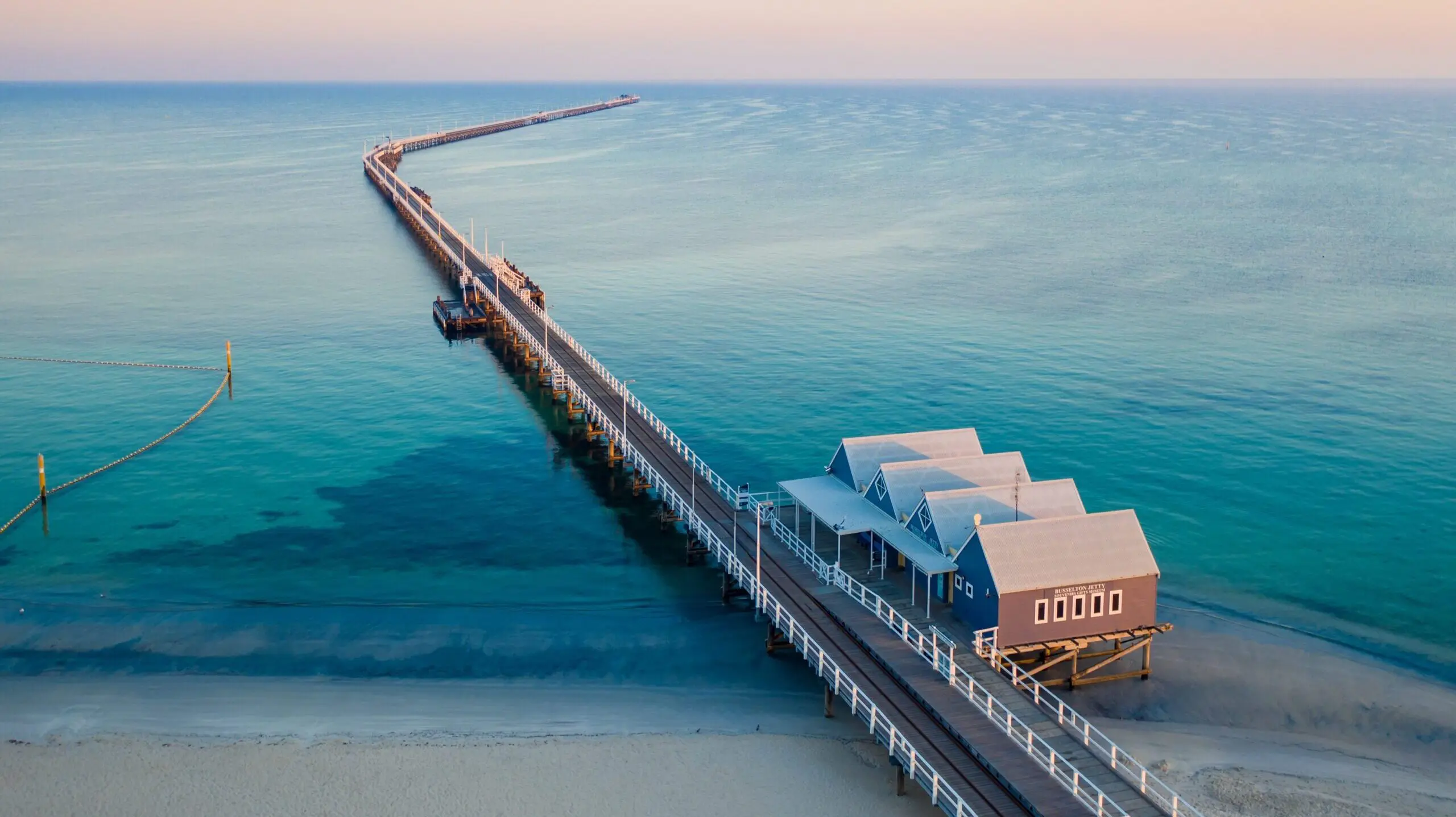 Aerial view of Busselton Jetty