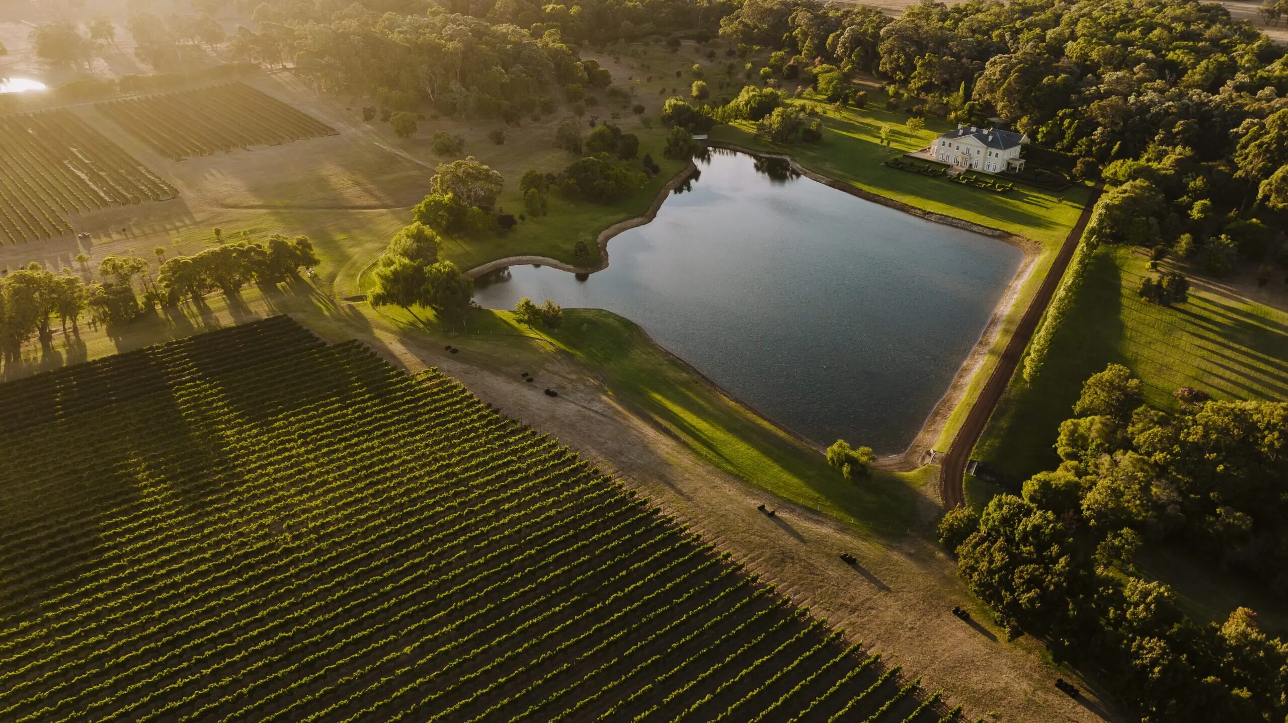Aerial view of Fraser Gallop Winery